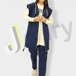 Elegantes Damen-Set aus drei Teilen: Midijacke 10000