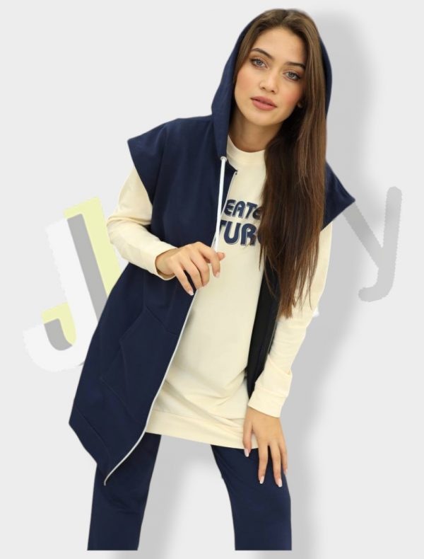 Elegantes Damen-Set aus drei Teilen: Midijacke 10000 – Bild 4