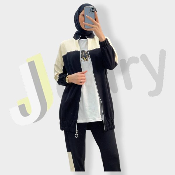 Elegantes Damen-Set aus drei Teilen mit Jacke 10177 – Bild 4