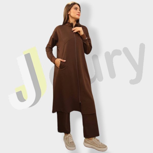 Zweiteiliges Damen-Set: Midijacke 10336 – Bild 2