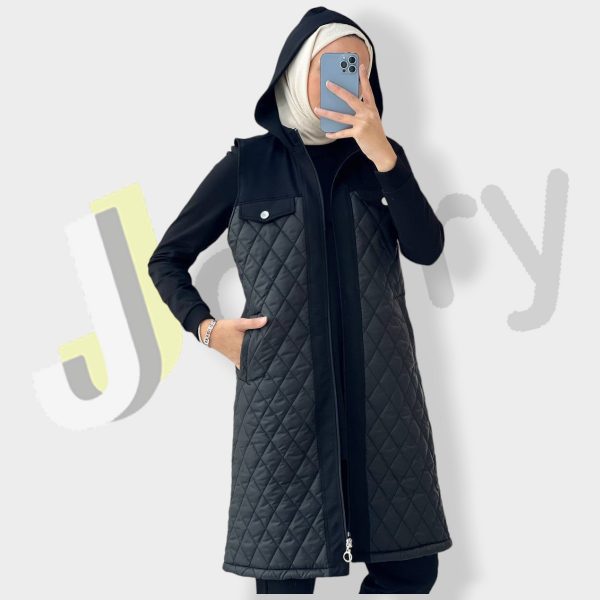 Elegantes Damen-Set aus drei Teilen: Jacke wattiert 10341 – Bild 3