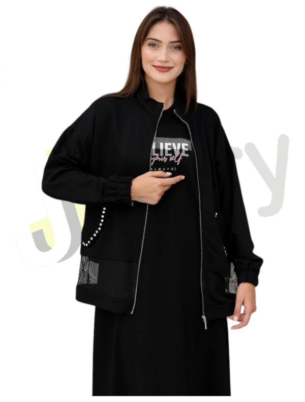 Zweiteiliges Damen-Set, langes Kleid 3668 – Bild 4