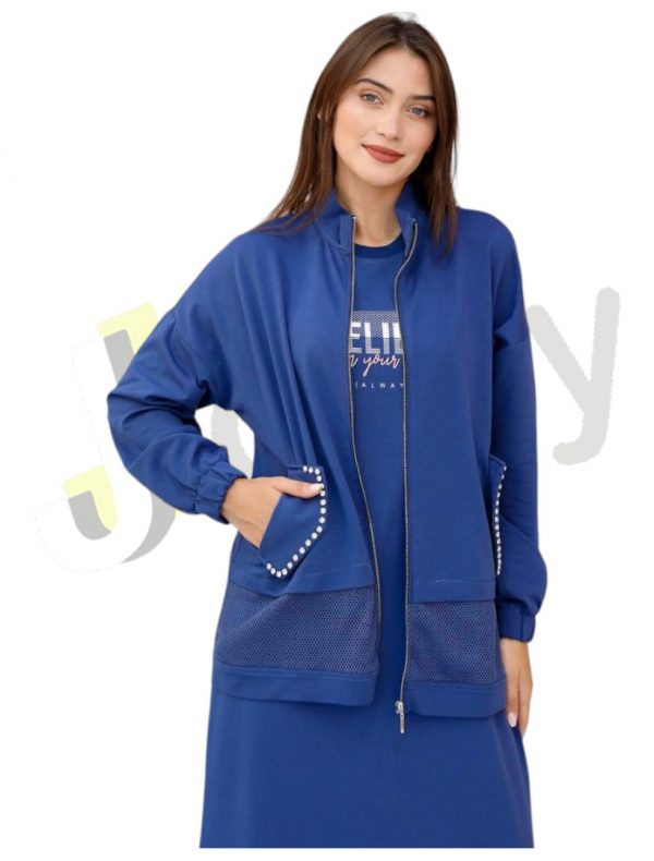 Zweiteiliges Damen-Set, langes Kleid 3668