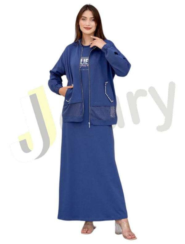 Zweiteiliges Damen-Set, langes Kleid 3668 – Bild 2
