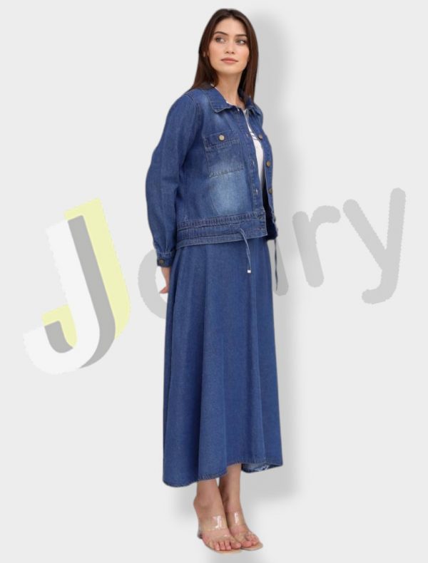 Dreiteiliges Damen-Denim-Set 8137 – Bild 5