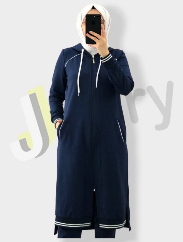 Elegantes zweiteiliges Midi-Jacken-Set für Damen 9111 – Bild 3