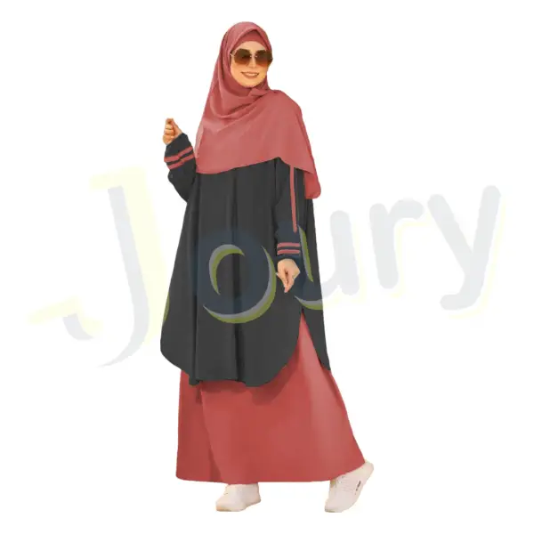Modest Fashion Aerobin zwei Zeilen 7006